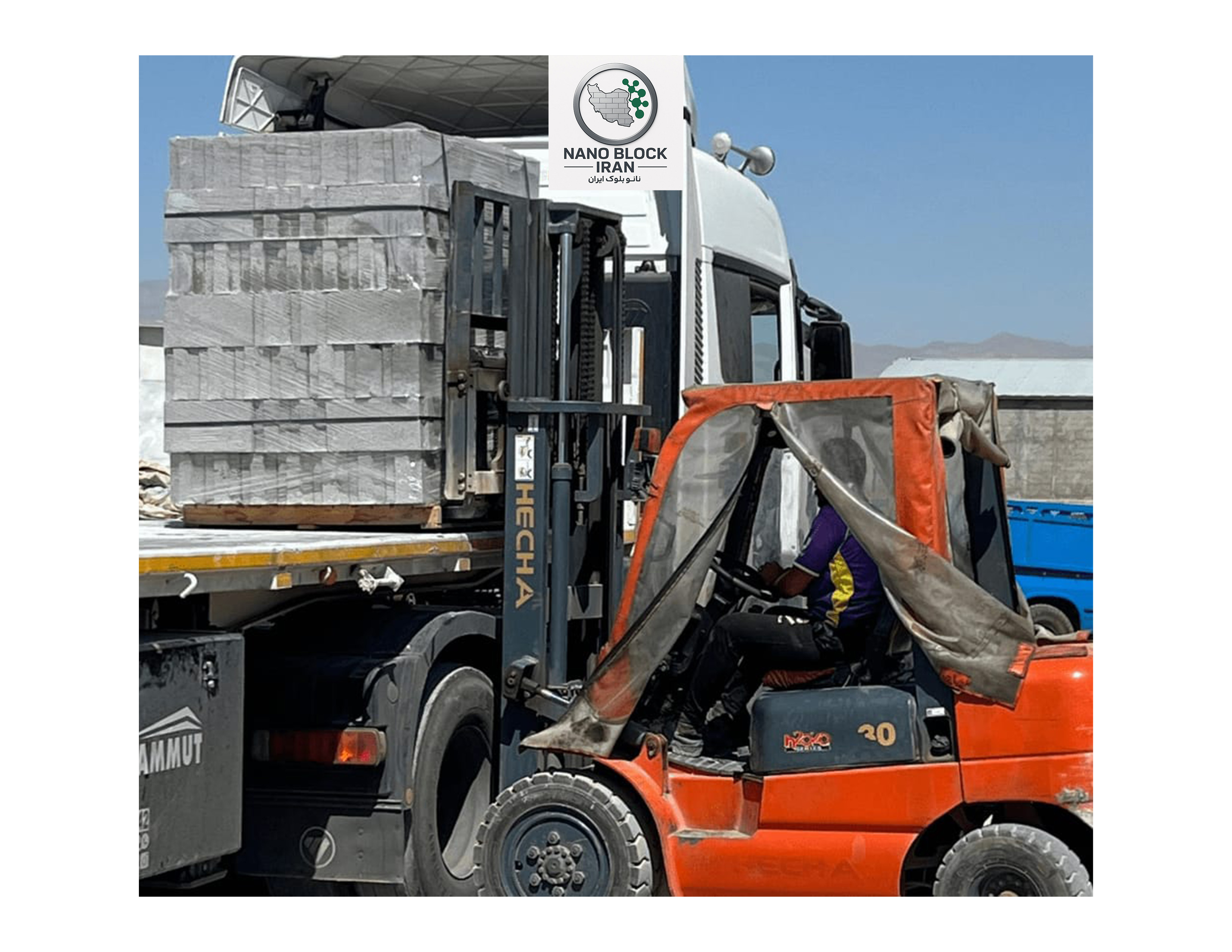 بسته بندی پالتی بلوک ها