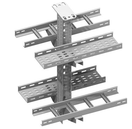 سیستم نگهدارنده سینی کابل راه حلی ایده آل برای مدیریت کابل هاطراحی ماژولار با قابلیت توسعه و سفارشی‌سازی - سینی‌های نردبانی و مشبک برای تهویه و نظم‌دهی بهتر - نصب چندسطحی برای تفکیک مسیرهای کابل