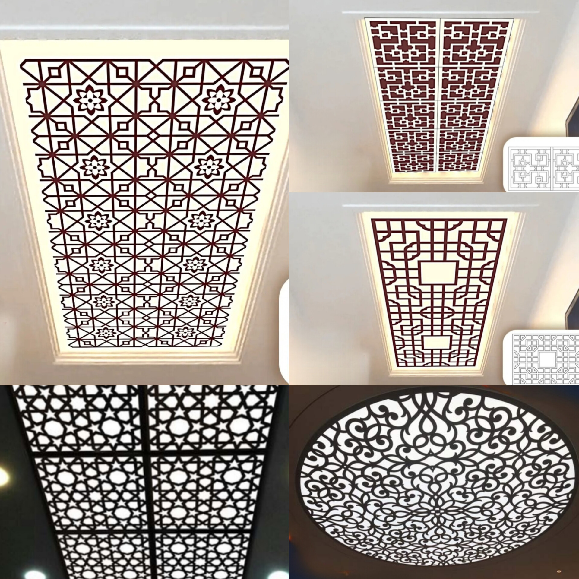 طراحی و اجرای سقف های دکوراتیو با برش لیزری